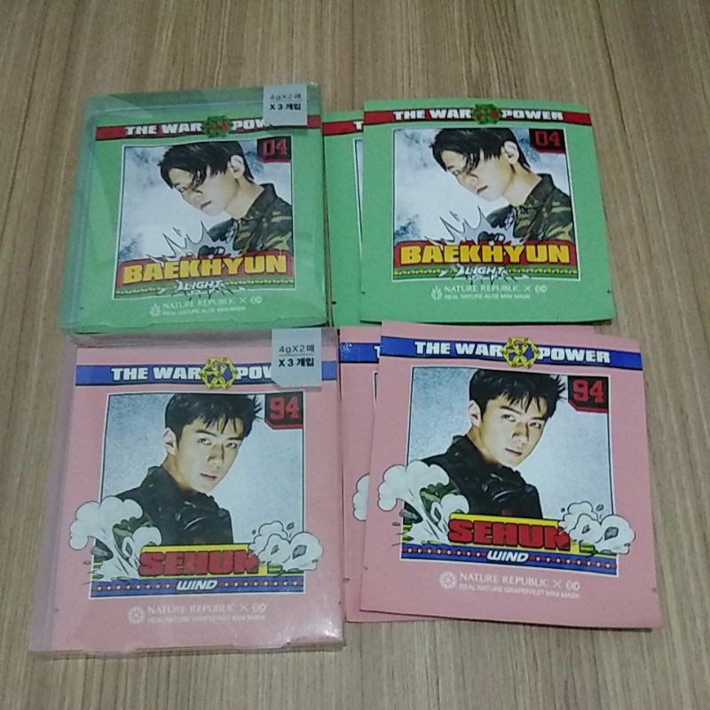 Nature Republic x Exo Baekhyun, Nature Republic x Exo Sehun, Masker Exo