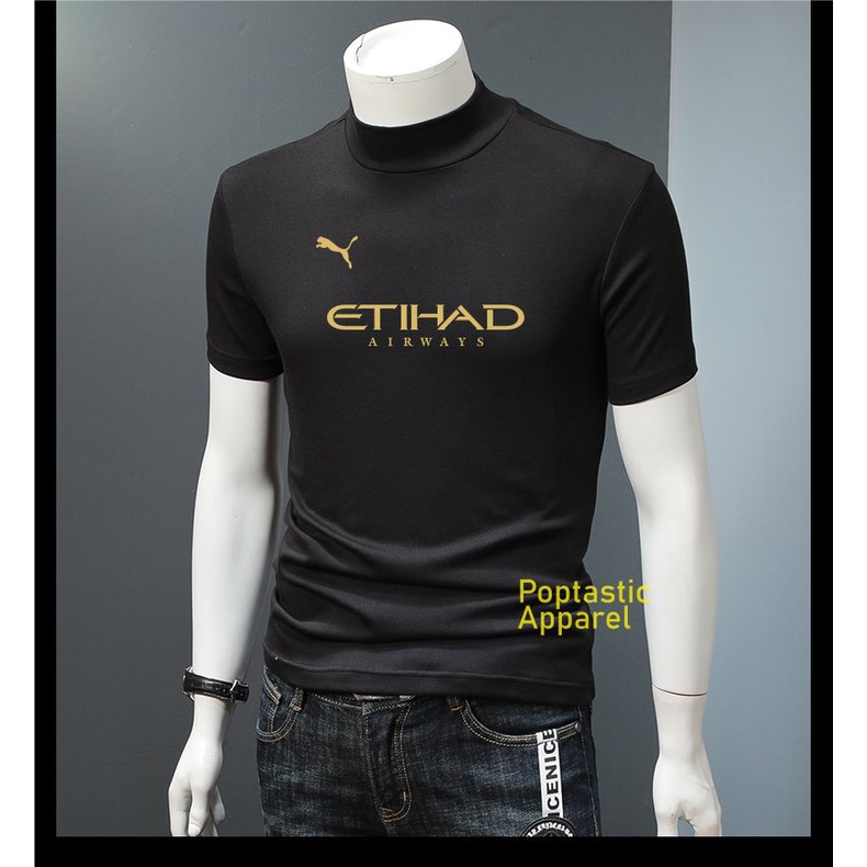 ETIHAD - Kaos Manset Base Layer Pria Tangan Pendek Gowes speda Gym