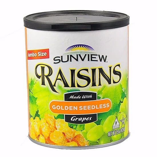 

SUNVIEW RAISIN GOLDEN SEEDLESS 15OZ