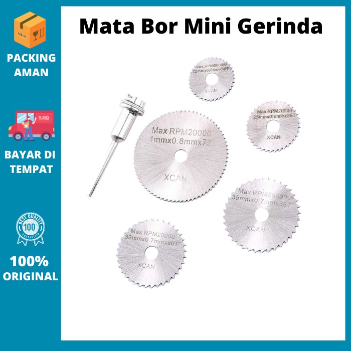 Mata Bor Set - Mata Bor Mini Gerinda Kayu Ukuran 22/25/32/35/44mm Mata Bor Gergaji Murah Original