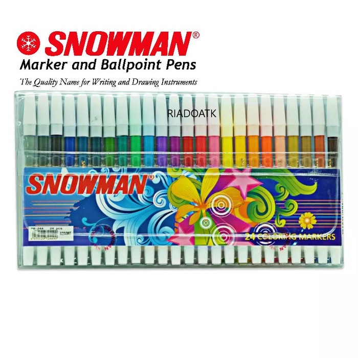 

Buruan Spidol Snowman 24 Warna Pw-24A / Set Terlaris