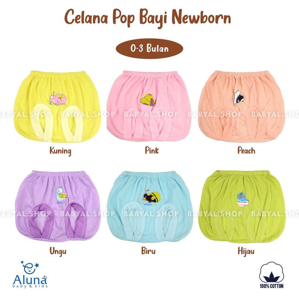 1 Lusin Celana Pop Bayi Motif Bordir Aplikasi Celana Bayi Lusinan Murah