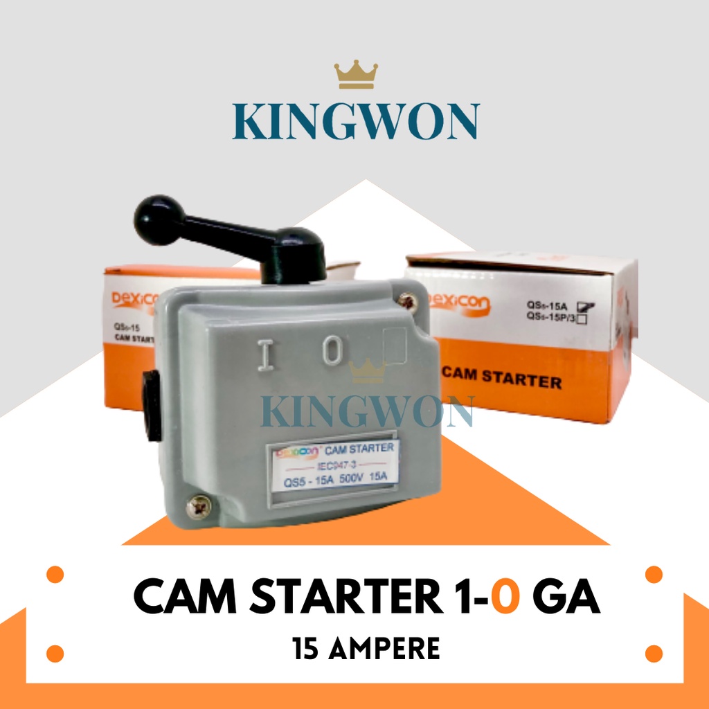 CAM STARTER 15 AMPERE GZ 1-0-2 GA 1-0 DEXICON SAKLAR GENSET ON OFF SAKLAR HANDLE