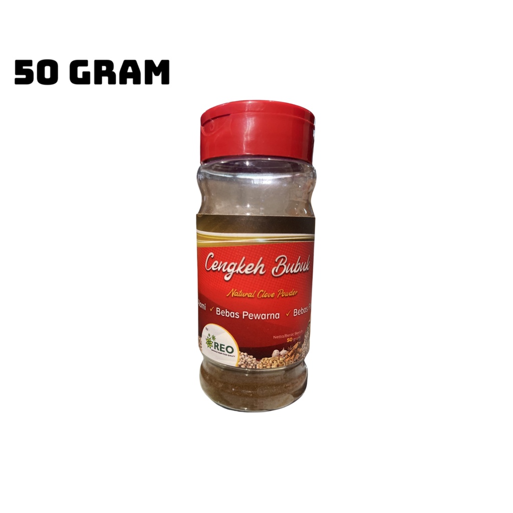 Cengkeh Bubuk Botol Cap REO 50 Gram - Eceran