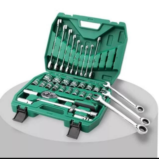 Tools box kunci pass ( sett alat bengkel ) 36 item