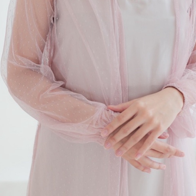 DOTTY ROBE ROSE GOLD KIMONO PENGANTIN KIMONO WEDDING ROBE PENGANTIN ROBE WEDDING ROBE