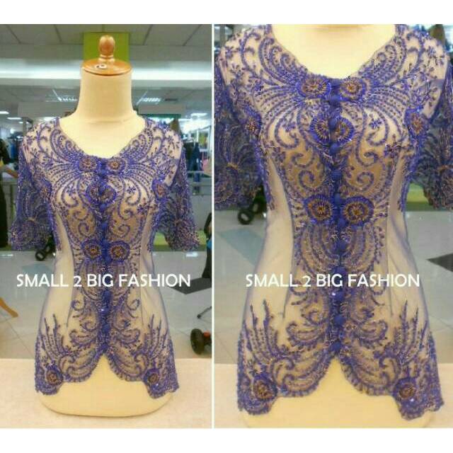 Kebaya katun semi silk / small 2 big fashion / kebaya encim / kebaya jumbo / baju kebaya bigsize