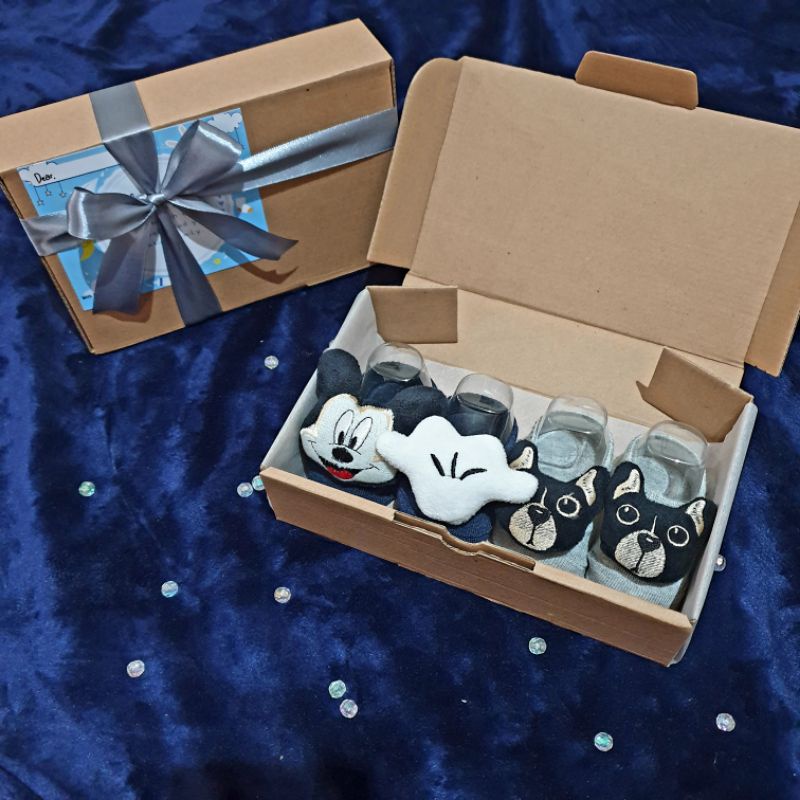 [NEW] Kaos Kaki Boneka Hampers set Parcel Newborn Laki-laki Perempuan