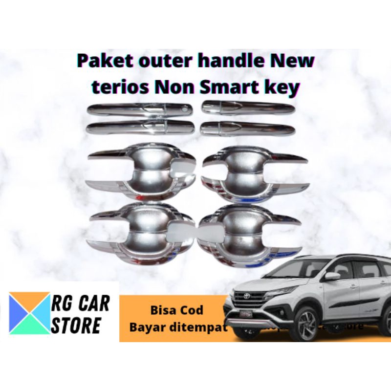 COVER HANDLE NEW TERIOS CHROME NON SMART KEY DIJAMIN PNP