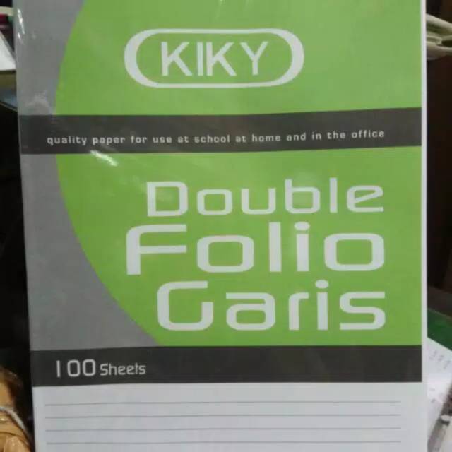 

Double Folio Kiky bergaris isi 100lbr