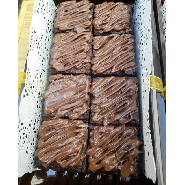 

Brownies topping Nutella size 20 x 10 cm