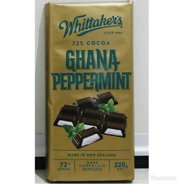

Whittaker's Ghana Peppermint Chocolate Bar-Cokalt Import