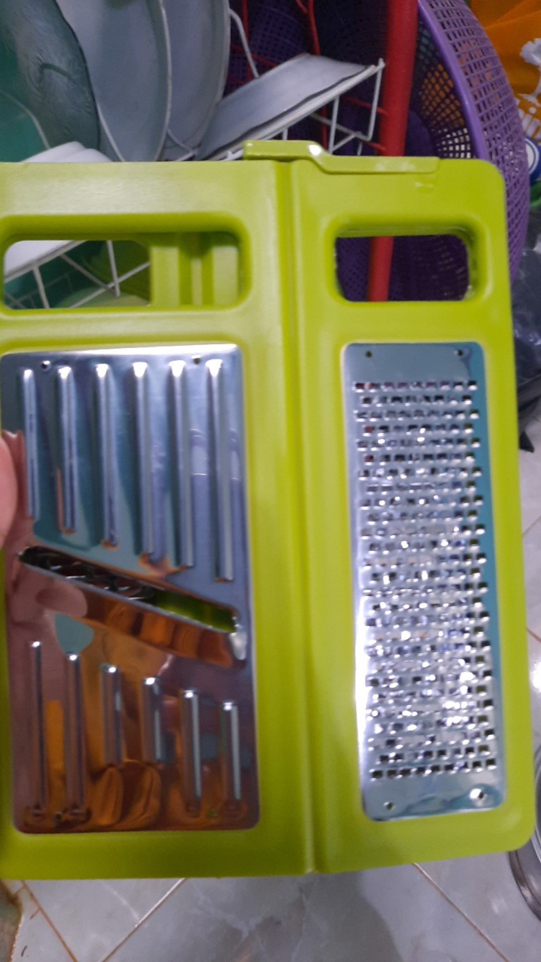 Fold Fiat Grater Foldable Nicer Dicer Parutan Pengiris 4in1 Xr2268