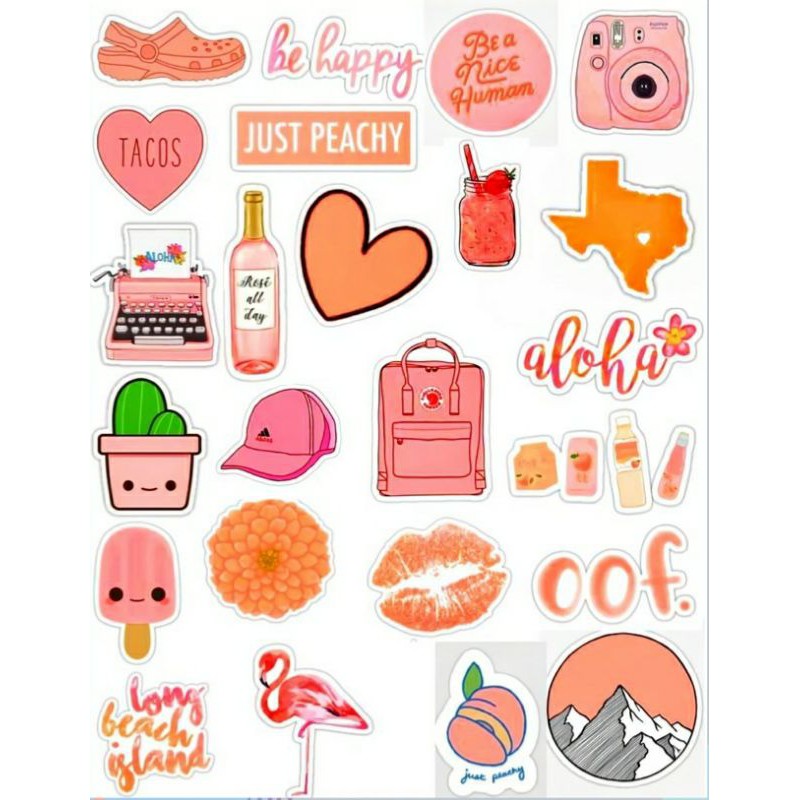 Sticker Tumblr Aesthetic / Sticker Hp Murah / Sticker Laptop / Sticker Jurnal