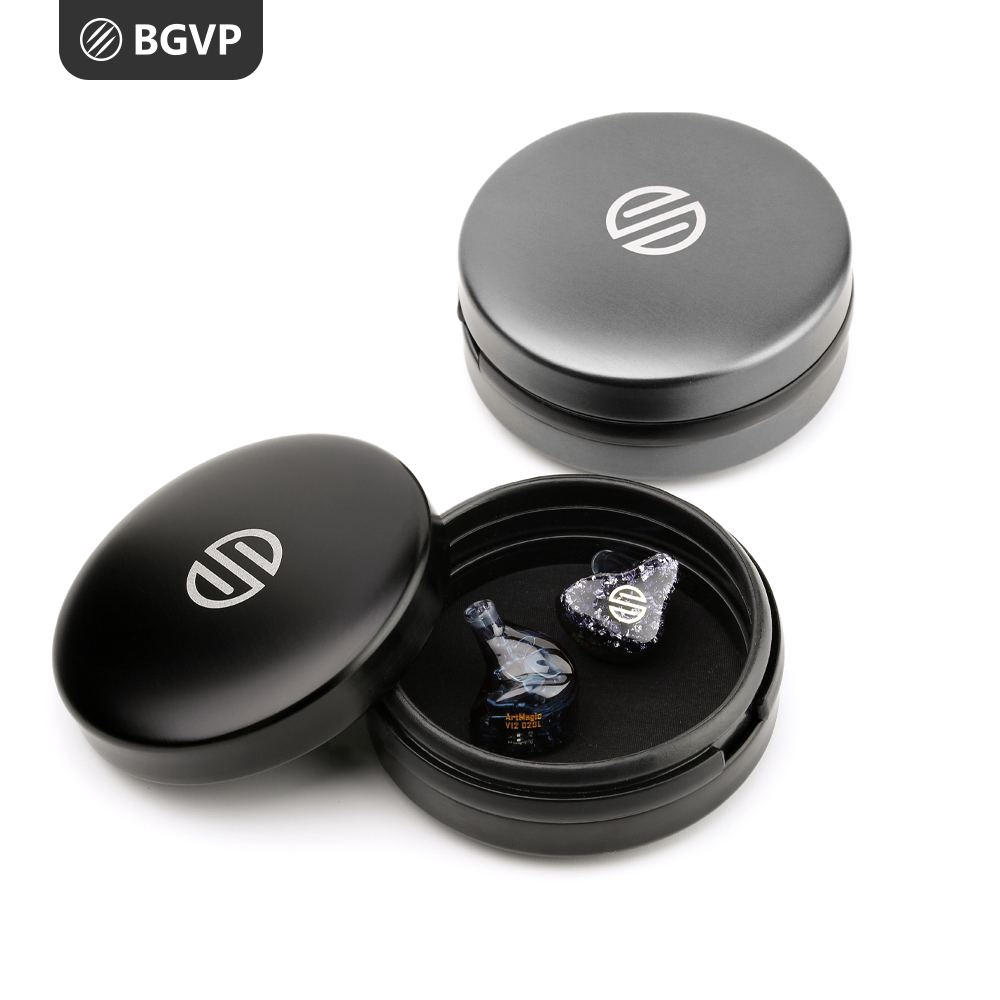 Bgvp DM6 DMS DM7 IEM Case Pelindung Earphone HIFI Bahan Aluminum Alloy Anti Gores 80x30mm