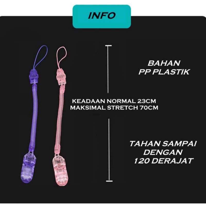 (GANBARU) TALI EMPENG | TALI GANTUNGAN EMPENG | TALI EMPENG DOT | TALI EMPENG ELASTIS | TALI TEETHER | BABY PACIFIER CLIP