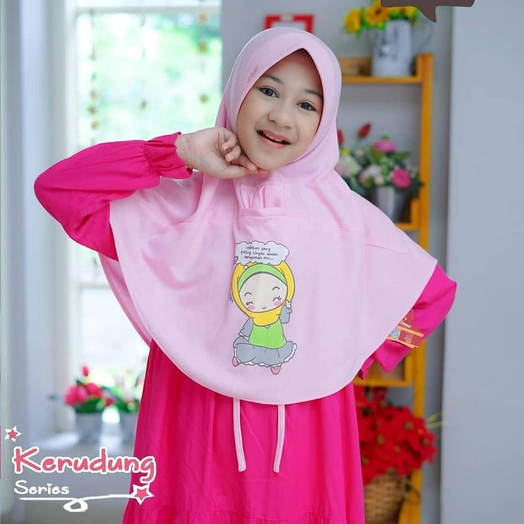 KERUDUNG ANAK HIJAB MASKER USIA 2-10 TAHUN