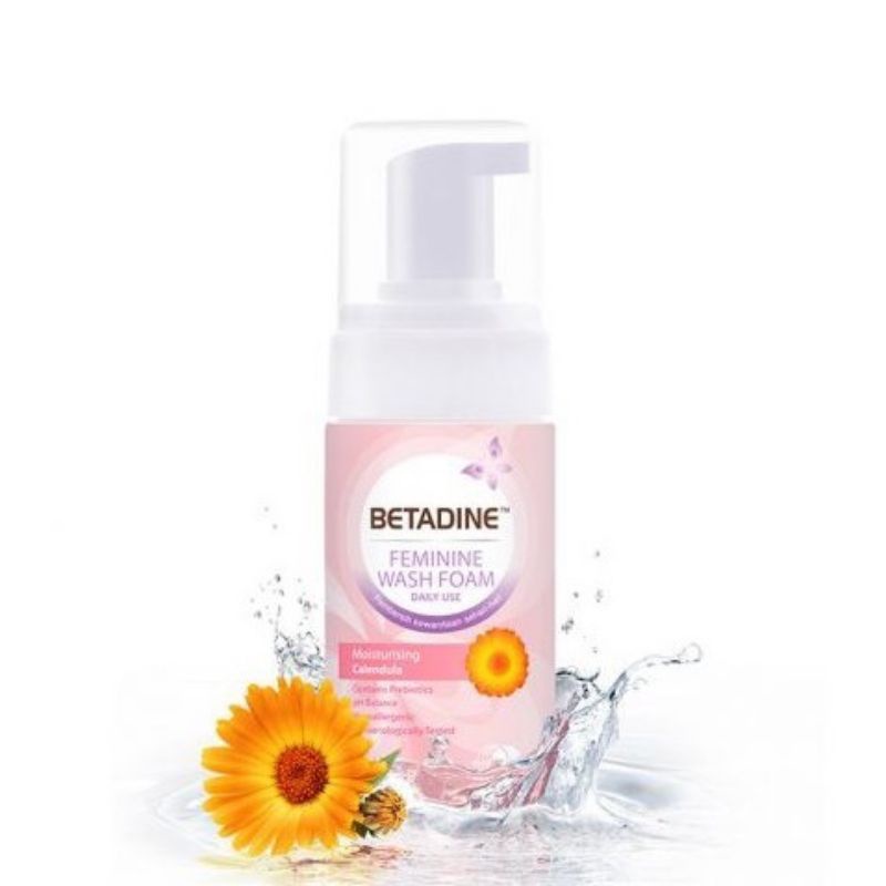 Betadine Feminine wash foam Moisturising calendula 100ml