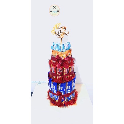 SNACK TOWER/KUE ULANGTAHUN/SNACK CAKE/SNACK TART/SNACK ULTAH/BIRTHDAY TOWER/KADO ULTAH/KADO WISUDA/B