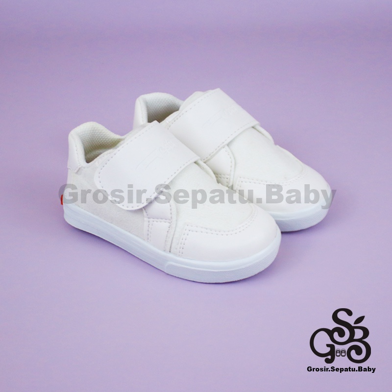 sepatu anak sneakers sepatu anak laki laki sepatu anak perempuan model casual suede kids Putih polos ringan  fleksibel &amp; Anti Slip