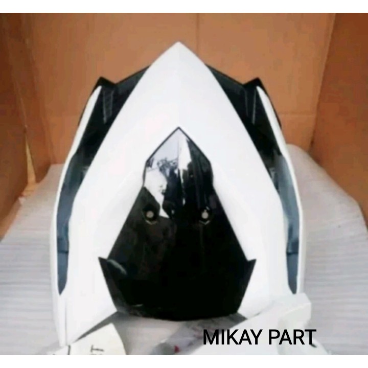 paketan full set body depan Sayap kanan kiri cover front garnish dasi Vario 125 150 2015-2017 putih 