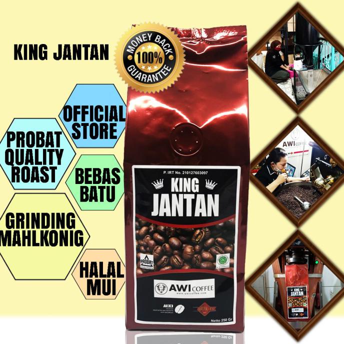 

Awi Coffee King Jantan Peaberry 250gr Bubuk|MandhelingSpecialty|Lanang - BIJI