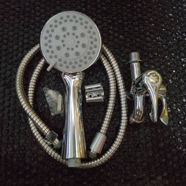 Paket shower mandi dan keran cabang / handshower kamar mandi/ keran air