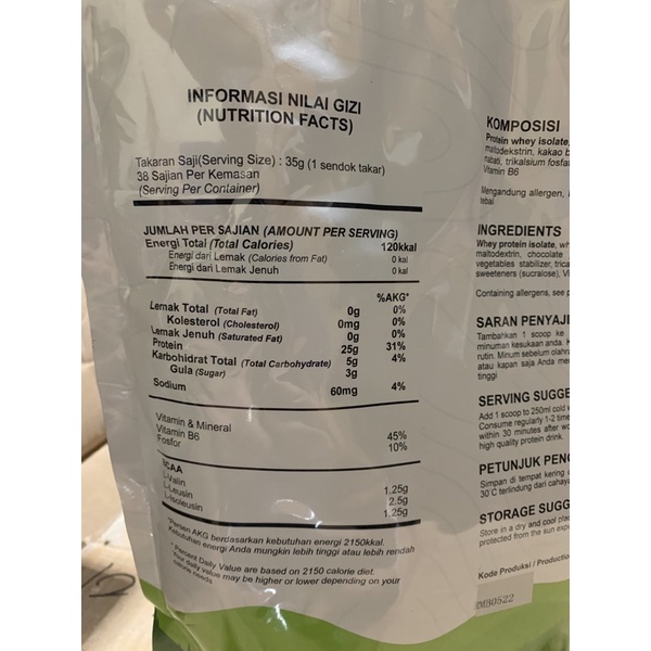 Rimbalife Rimbawhey Rimba Whey Protein 2 Lbs 3 Lbs BPOM Halal