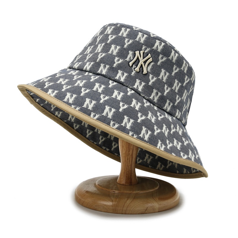 NEXTSTOP-136 Topi Bucket Wanita Gaya Kasual Bordir Pantai Hat Visor Lebar outdoor