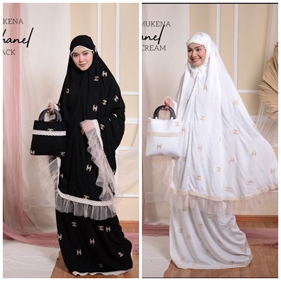 Mukena Cantik CHANEL ~ Mukena Dewasa Lembut Adem & Nyaman