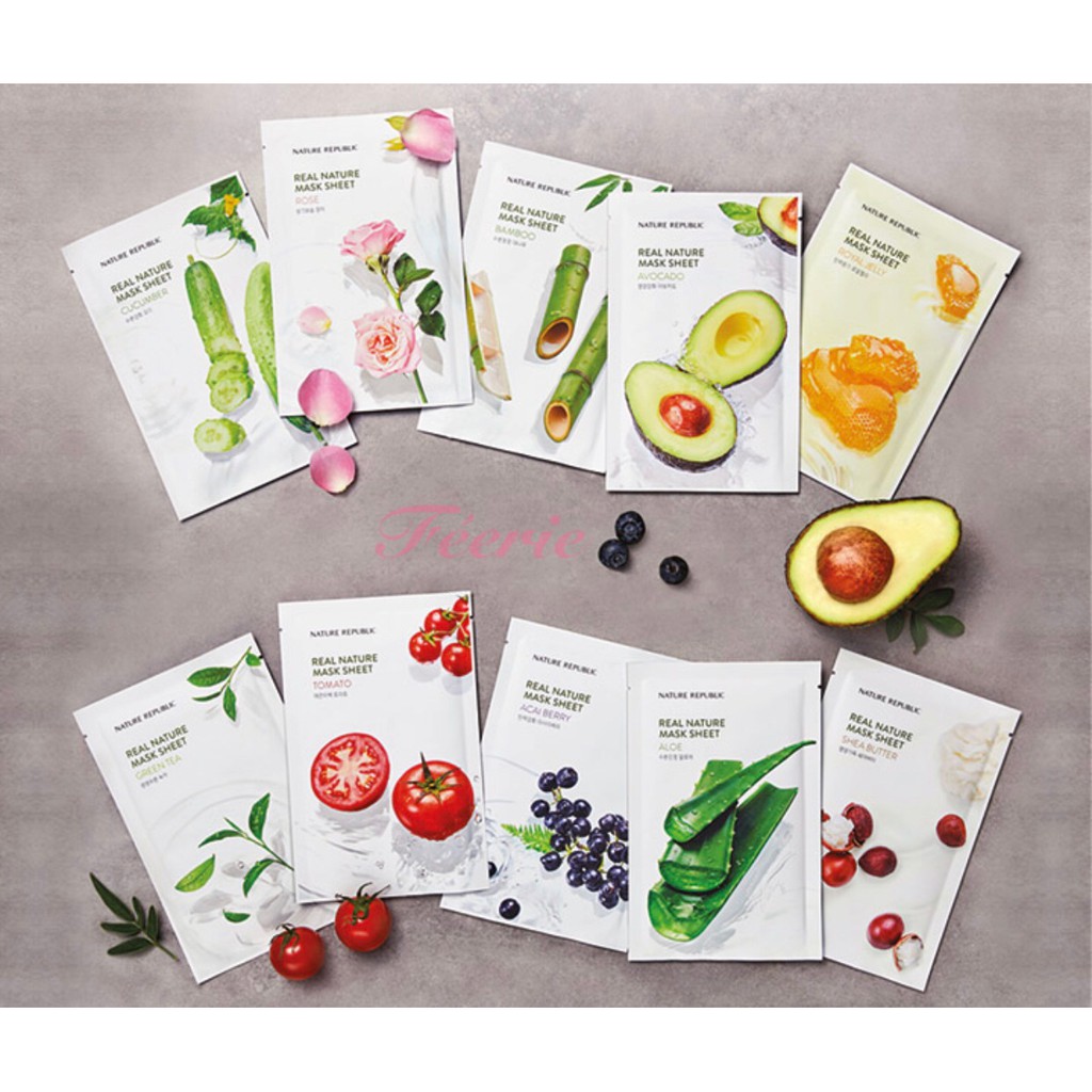 Jual NATURE REPUBLIC Real Nature Sheet Mask 28ml Maker Wajah Nature