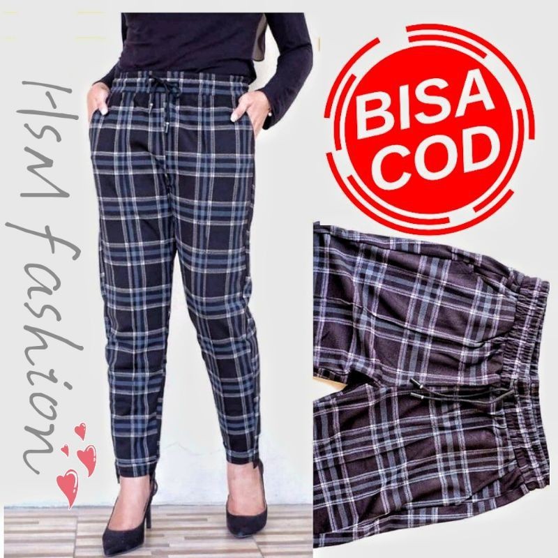 HSM Celana Zara Kotak Import Wanita Bahan Woll Stret