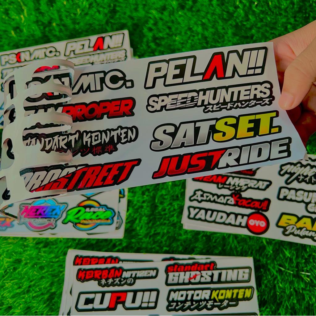 Sticker Print cut Stiker racing Pack stiker motor Variasi