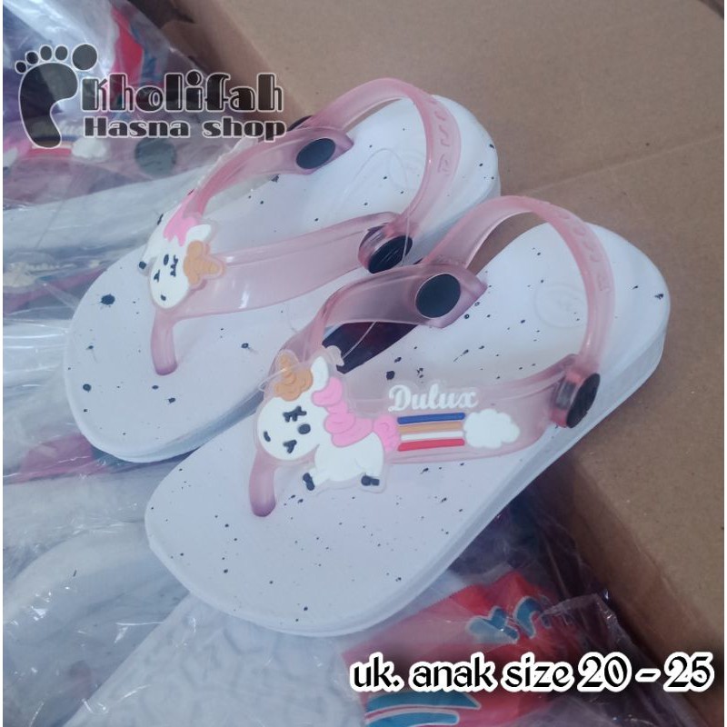 sandal anak jepit tali blakang unicon 20-25 330e