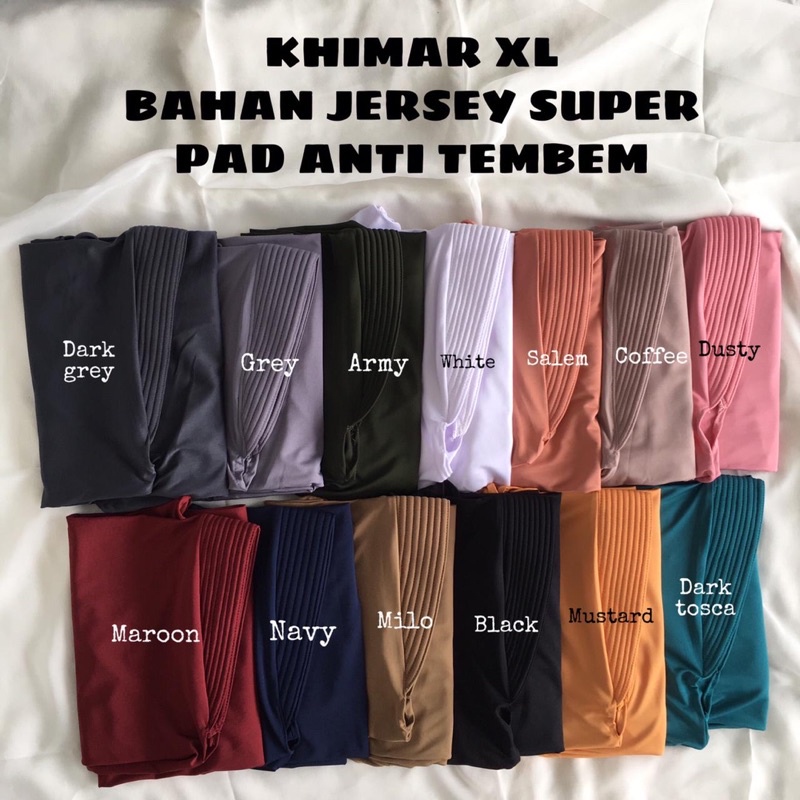 KHIMAR XL bergo XL bergo hijab jilbab sport syari jumbo