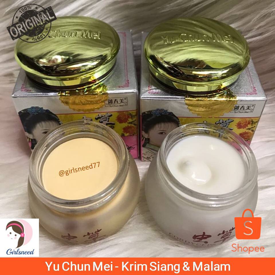 YuChunMei Cordyceps Paket Day and Night Cream / Krim Siang Malam Cordy Original Taiwan