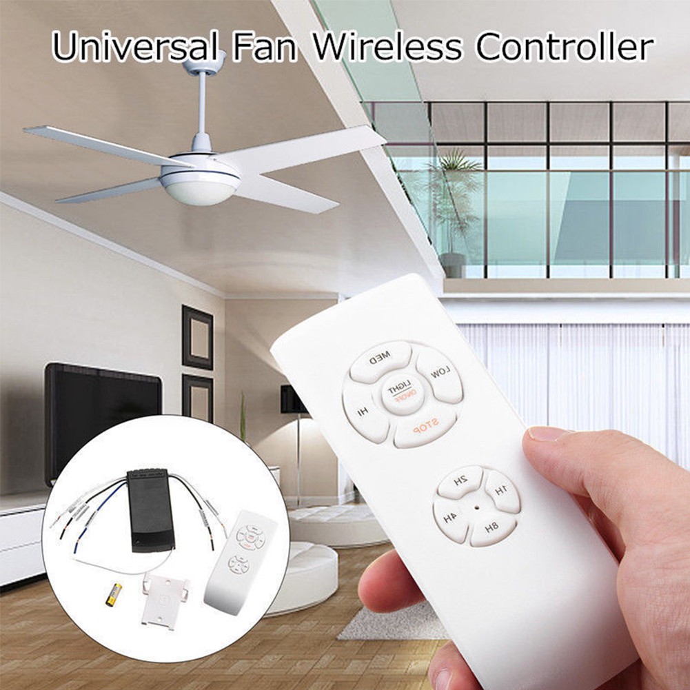 110v 220v Universal Ceiling Fan Lamp Remote Control Kit Timing