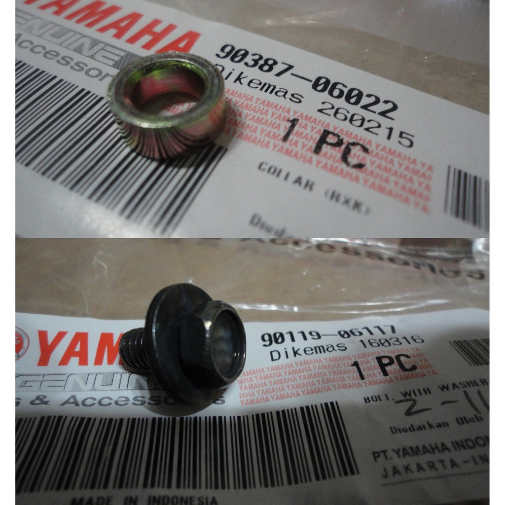Baut Dan Bosh Karet Tahanan Rantai Yamaha RX King 90119-06117 90387-06022
