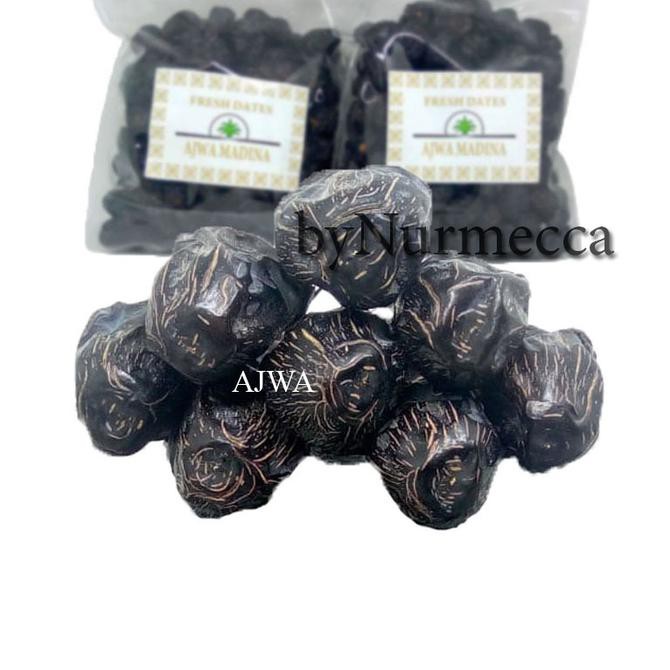 

Oleh-oleh Haji Kurma Ajwa 500 Gram. ASLI Kurma Nabi GROSIR Oleh oleh Haji