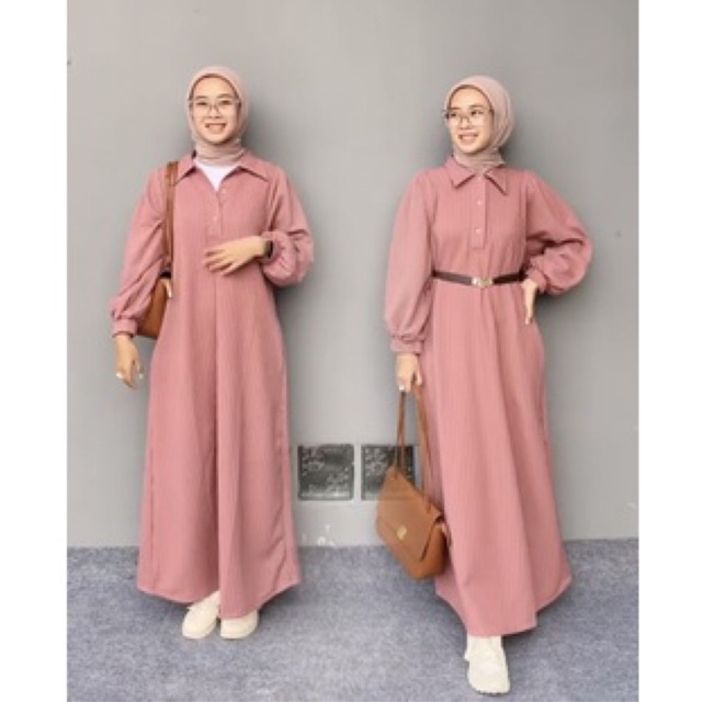 Hara Dress Knit | Knit Maxi Dress Knit | Knit Dress Wanita | Dress Wanita