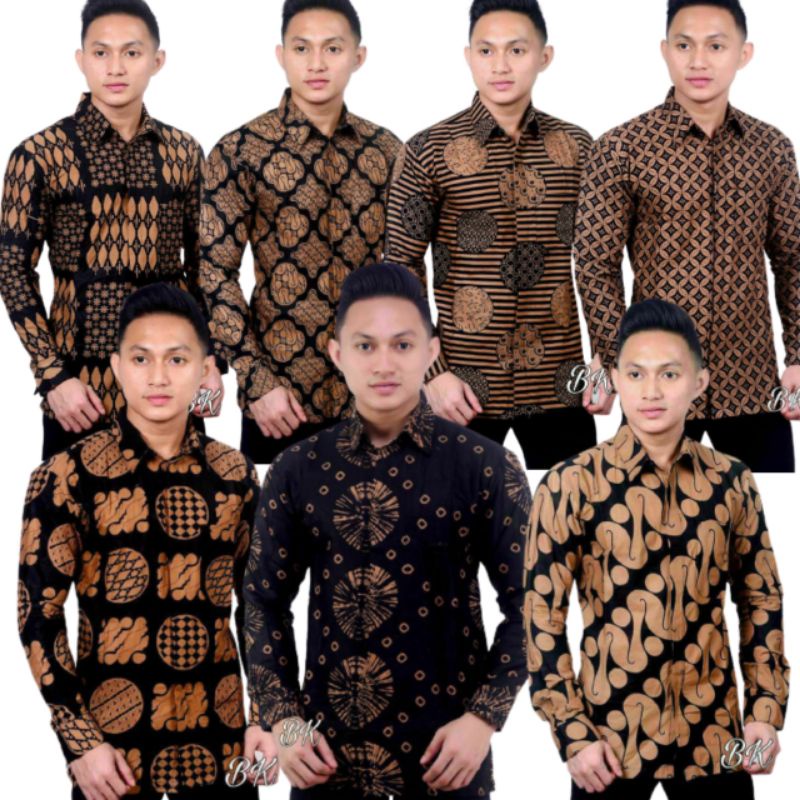 NEW ARRIVAL DISTRO BATIK PRIA BORDIR SOGAN HRB026 BATIKAF