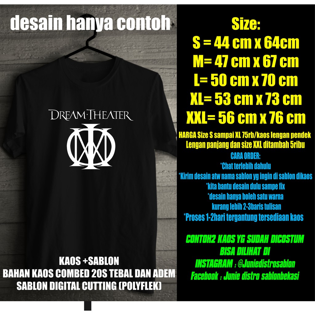 T Shirt Kaos Sablon Kaos Desain Sesukamu Shopee Indonesia
