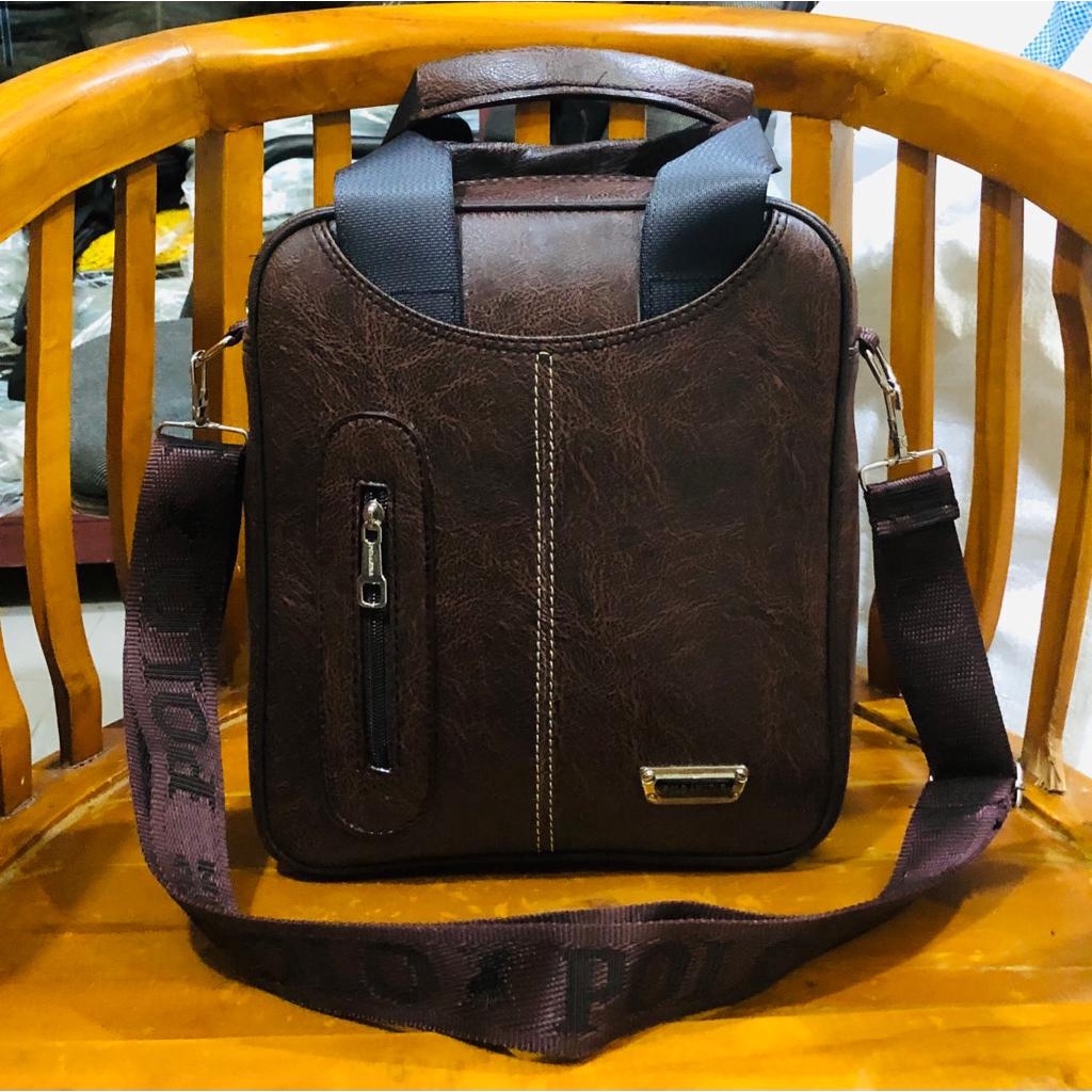 Tas Selempang Kulit PU Leather Original Polo Amstar 11 Inchi Tas Kantong Tas POLO Tas Pria