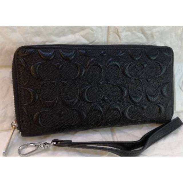 Dompet Wanita Zipper Leather Super Motif - Coach 66253