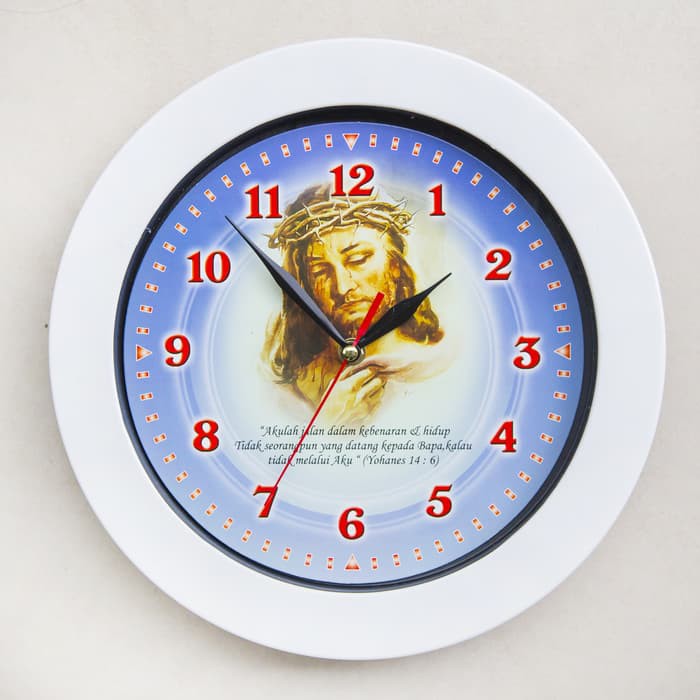 Jam Dinding Yesus Mahkota Duri