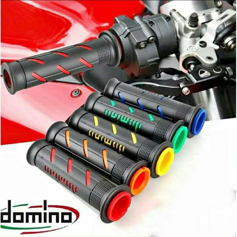 Handgrip Motor Handgrip Domino Garis Universal Nmax,Aerox,Pcx,Vario,R15,Vixion,Cbr150r,Ninja Dll