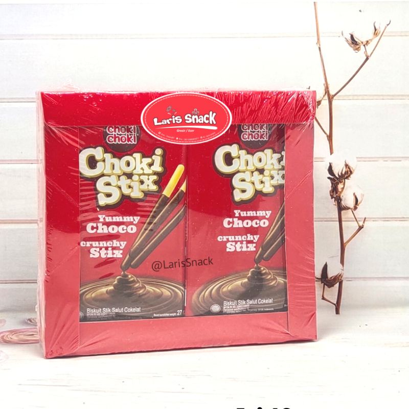 

Choki Choki Stix Biskuit Stik Salut Cokelat 27gr (isi 12)