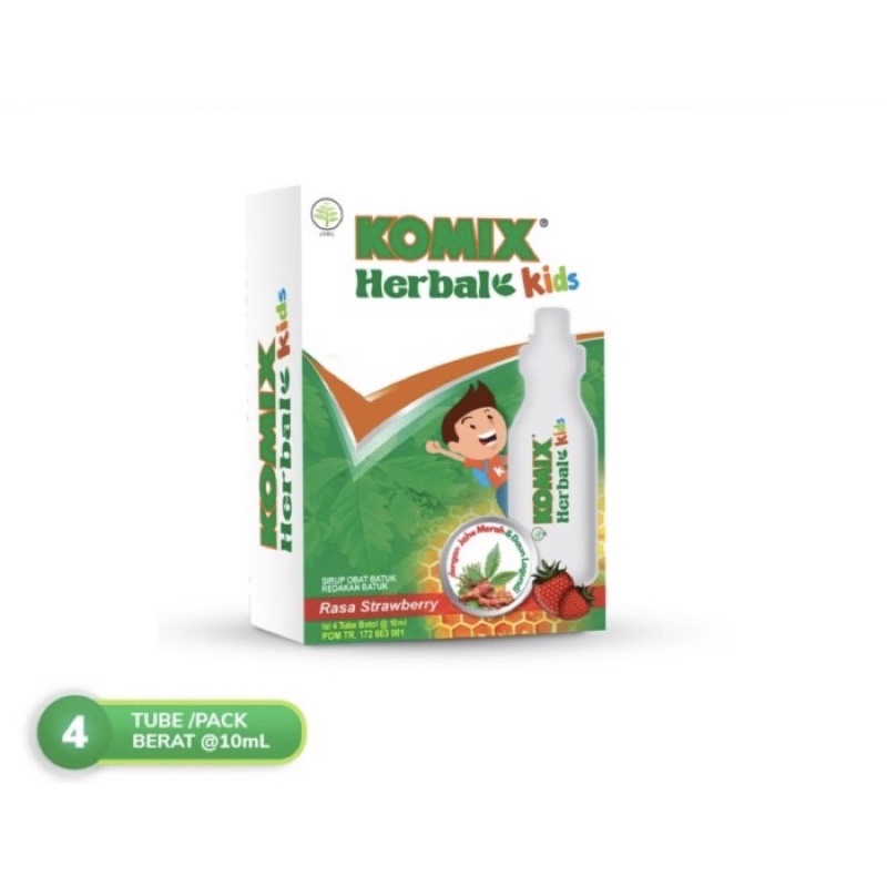 Komix herbal kids box 4 tube ( meredakan batuk anak )