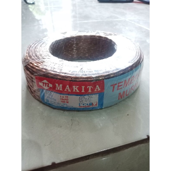 kabel head skerm merk makita 2x20 harga per meter