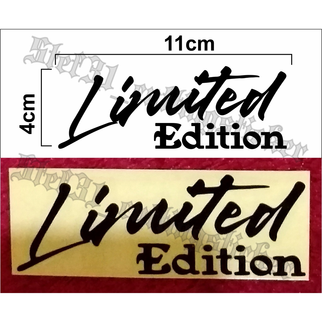 Stiker cutting limited edition, sticker limited edition